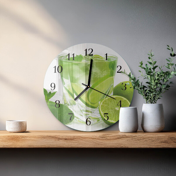 Round wall clock Calcium carbonate