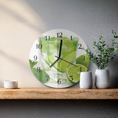Round wall clock Calcium carbonate