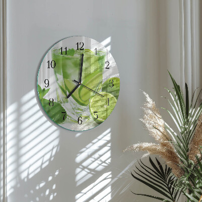 Round wall clock Calcium carbonate
