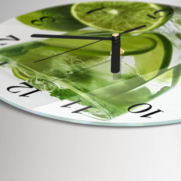 Round wall clock Calcium carbonate