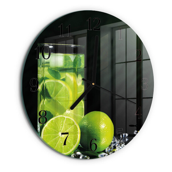 Round wall clock Calcium carbonate