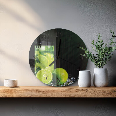 Round wall clock Calcium carbonate