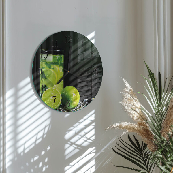 Round wall clock Calcium carbonate