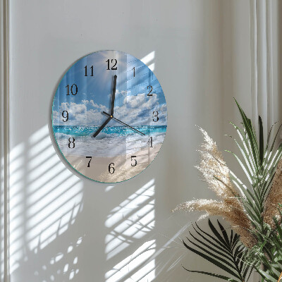 Round wall clock Sea