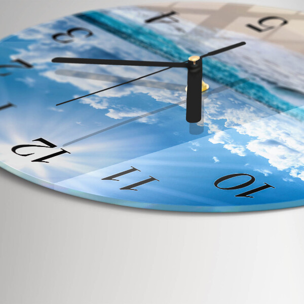 Round wall clock Sea