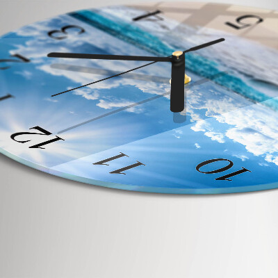 Round wall clock Sea