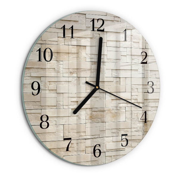Round wall clock Stone Wall