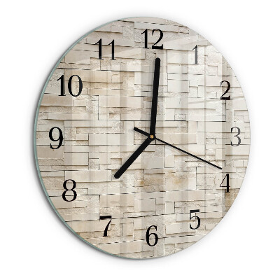 Round wall clock Stone Wall