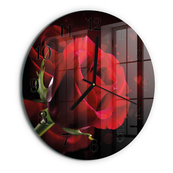 Round wall clock Roses