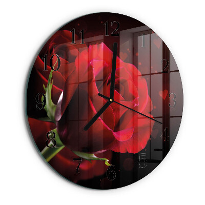 Round wall clock Roses