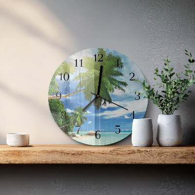 Round wall clock Palm Island