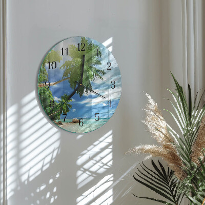 Round wall clock Palm Island