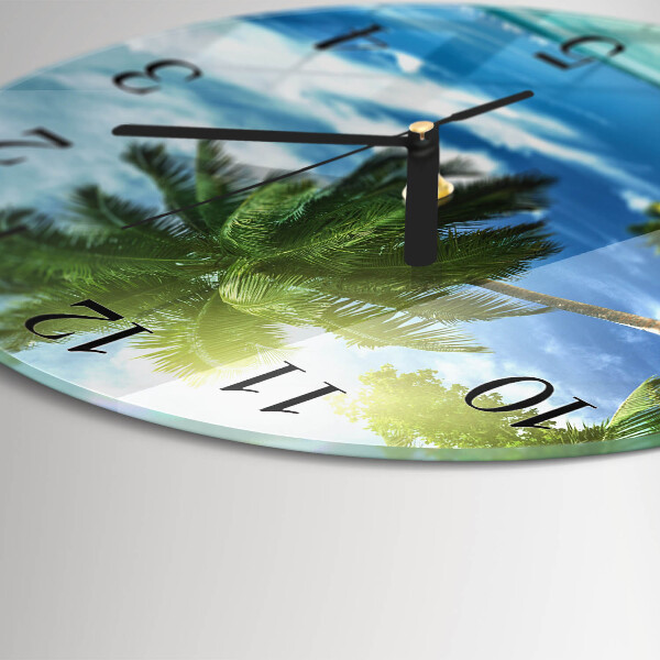 Round wall clock Palm Island