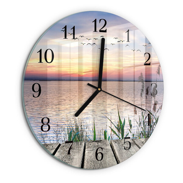 Round wall clock Lake