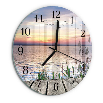 Round wall clock Lake