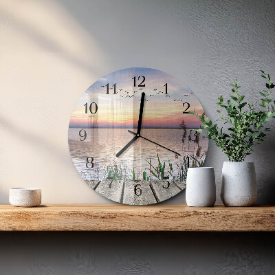Round wall clock Lake