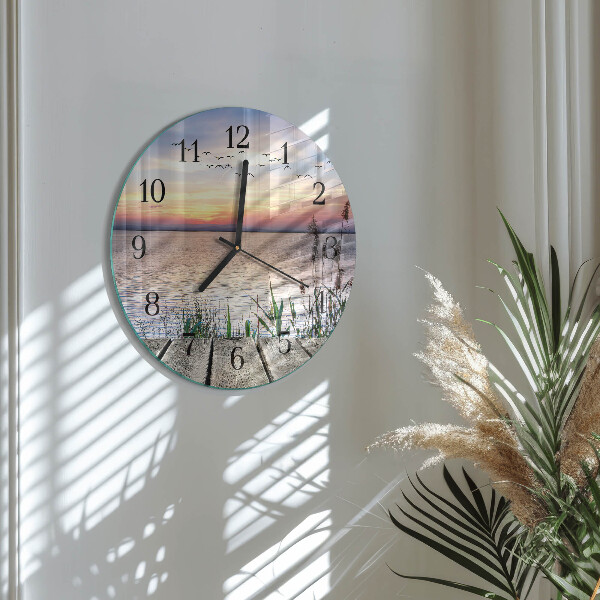 Round wall clock Lake