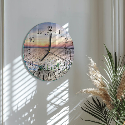 Round wall clock Lake