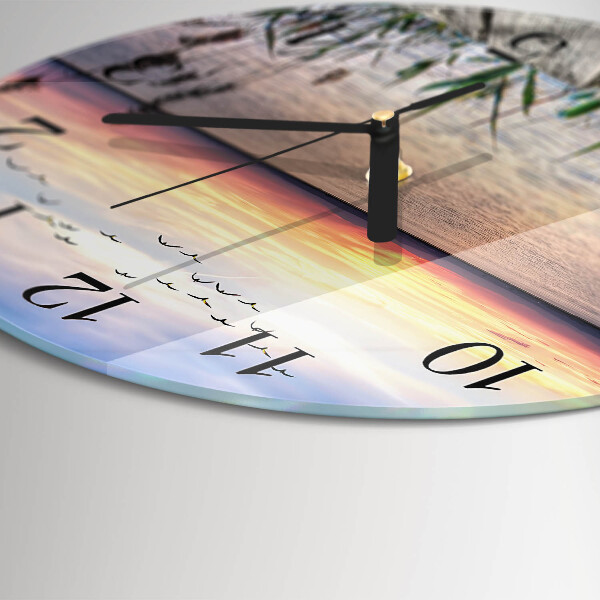 Round wall clock Lake