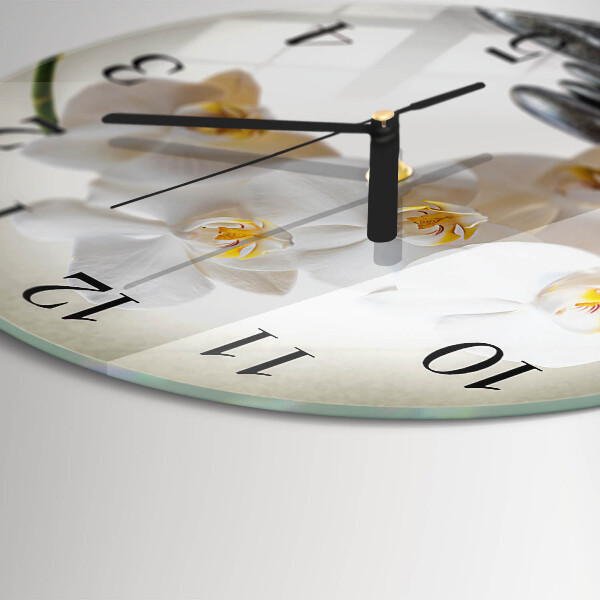 Round wall clock Orchid