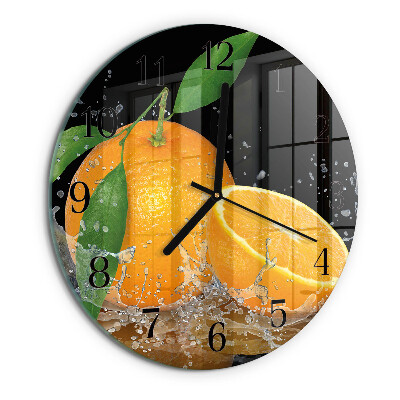 Round wall clock Oranges