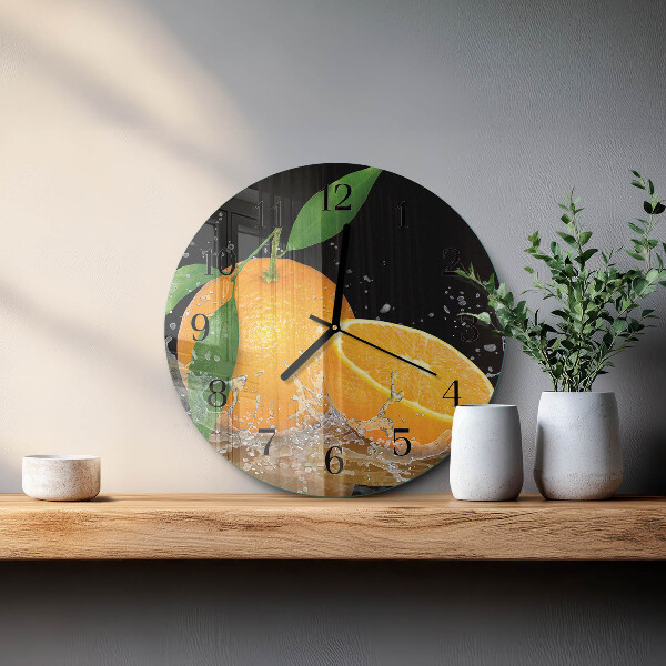 Round wall clock Oranges