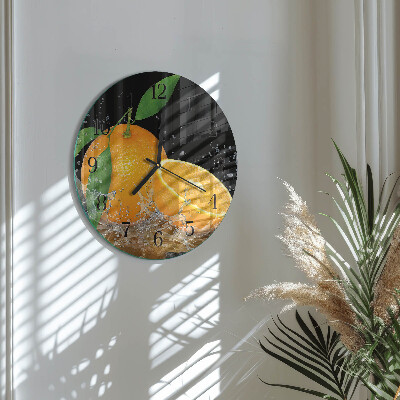 Round wall clock Oranges