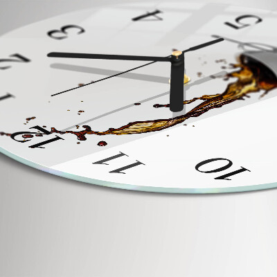 Round wall clock Coffee
