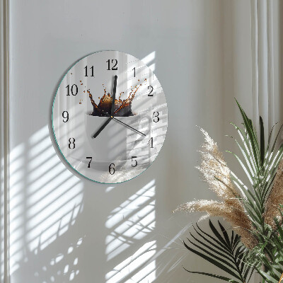 Round wall clock Coffee