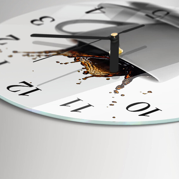 Round wall clock Coffee