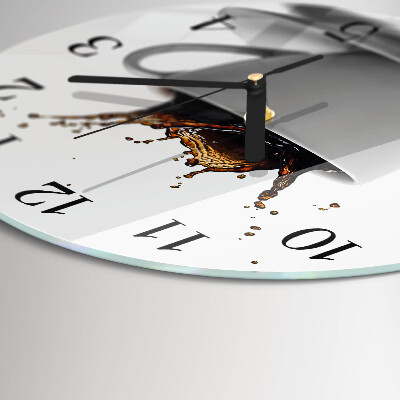 Round wall clock Coffee