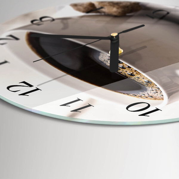 Round wall clock Coffee