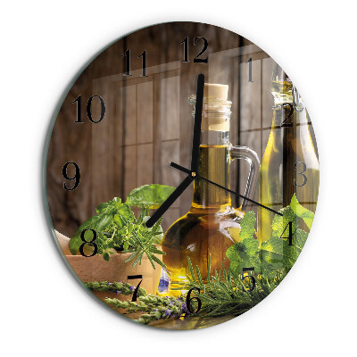 Round wall clock Oil