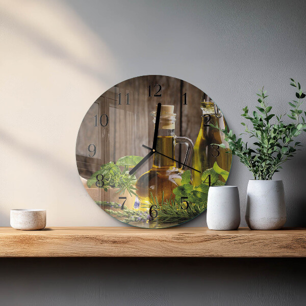 Round wall clock Oil