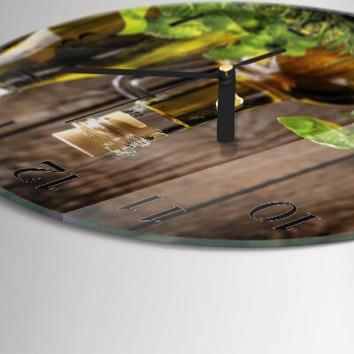 Round wall clock Oil