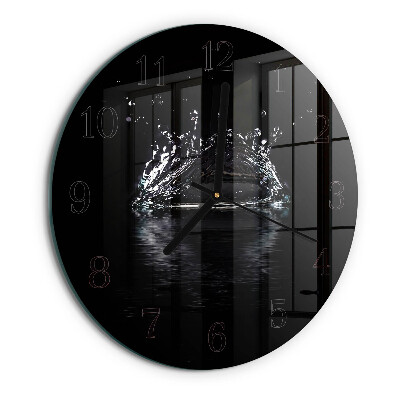 Round wall clock Water