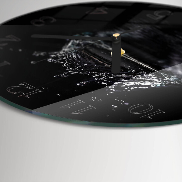 Round wall clock Water