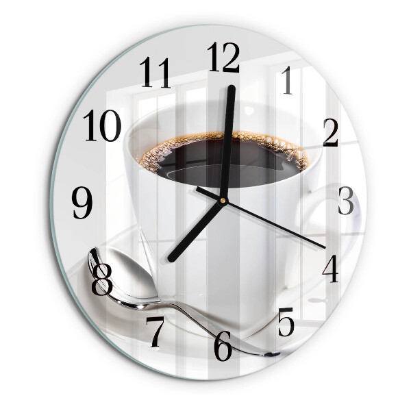 Round wall clock Coffee