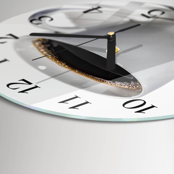 Round wall clock Coffee