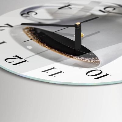 Round wall clock Coffee