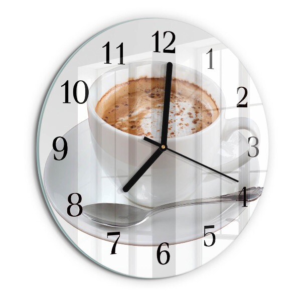 Round wall clock Coffee