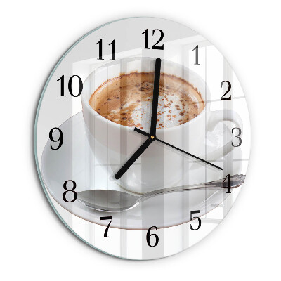Round wall clock Coffee