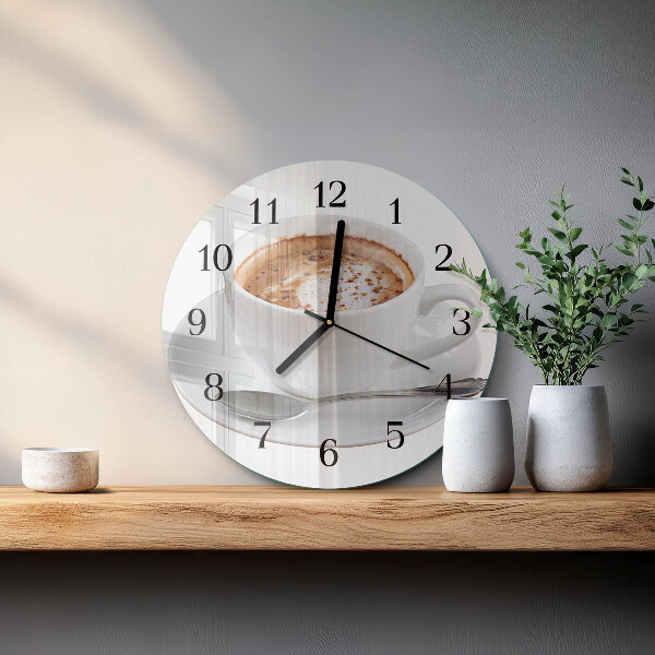Round wall clock Coffee