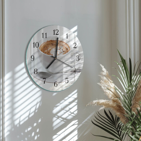 Round wall clock Coffee