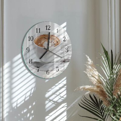 Round wall clock Coffee