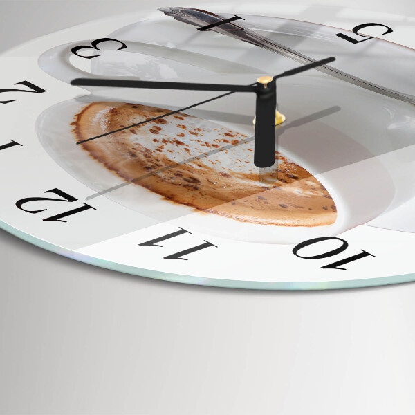 Round wall clock Coffee