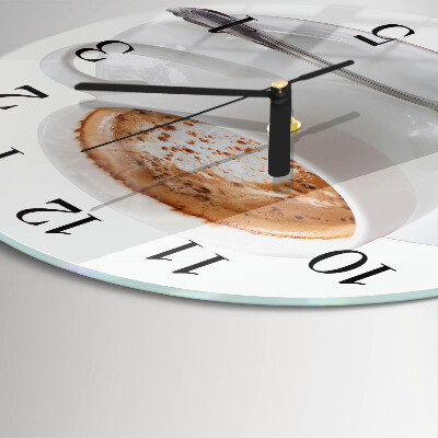 Round wall clock Coffee