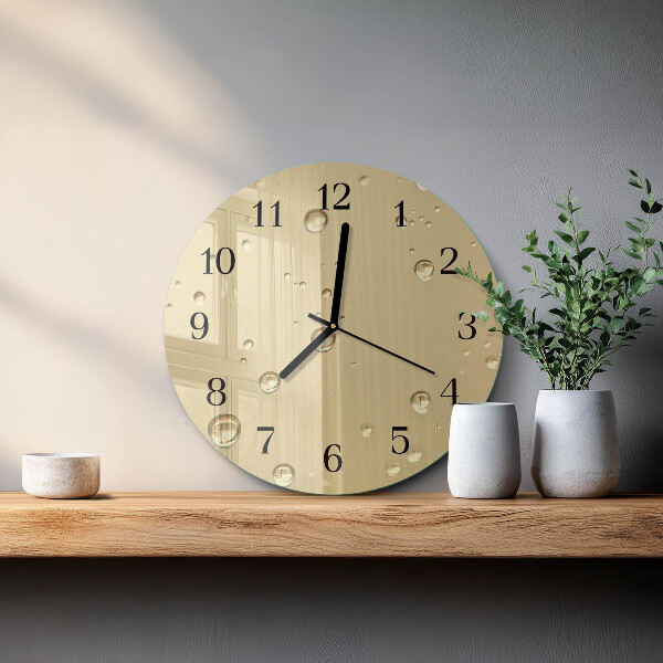 Round wall clock Drops
