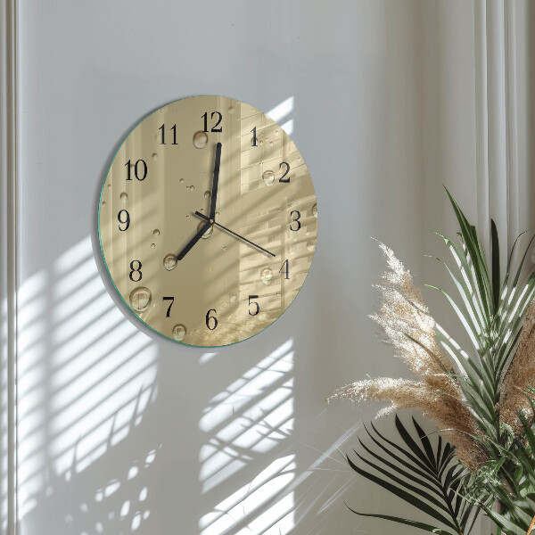 Round wall clock Drops