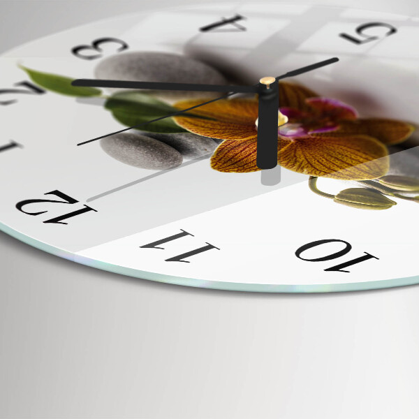 Round wall clock Orchid